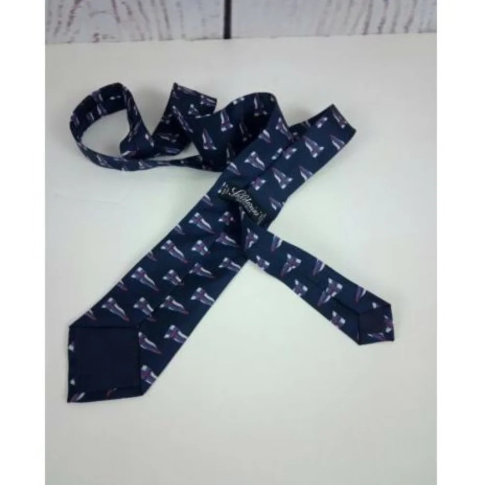 Saldarini Italian Skinny 100% Silk Sun Line Tie